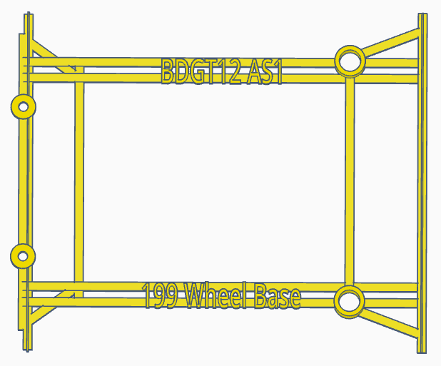 112-902 Body Template for Bitty Designs ARES-1 Body